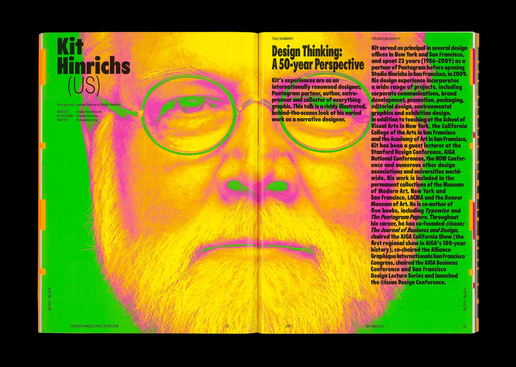 DesignThinkers 2019 Toronto Brochure Spread