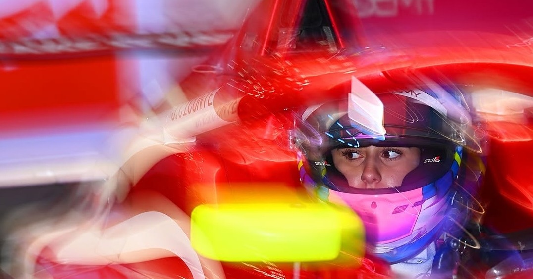 Wella F1 Academy car driving in singapore