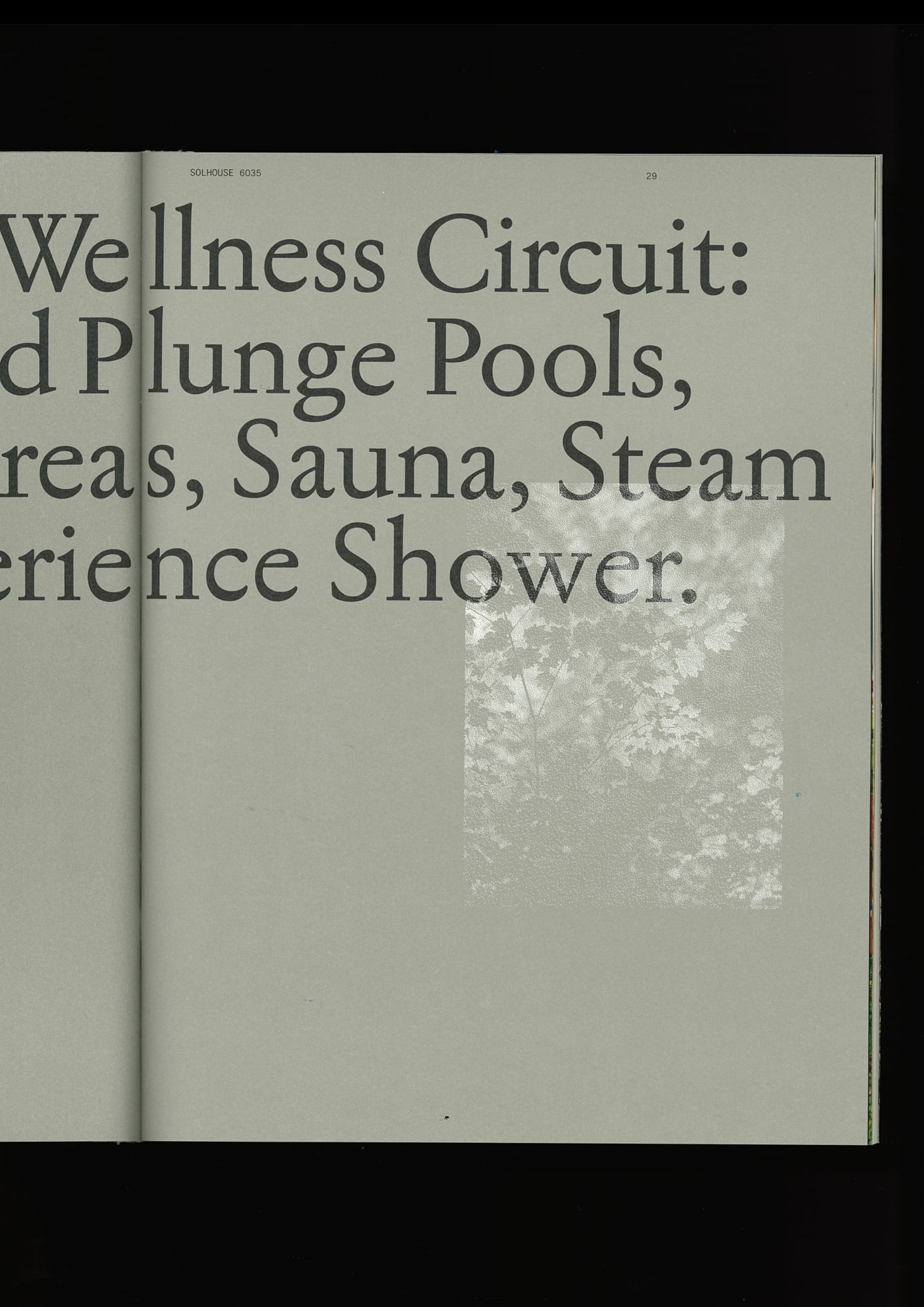 Solhouse 6035 residence brochure interior spread detail